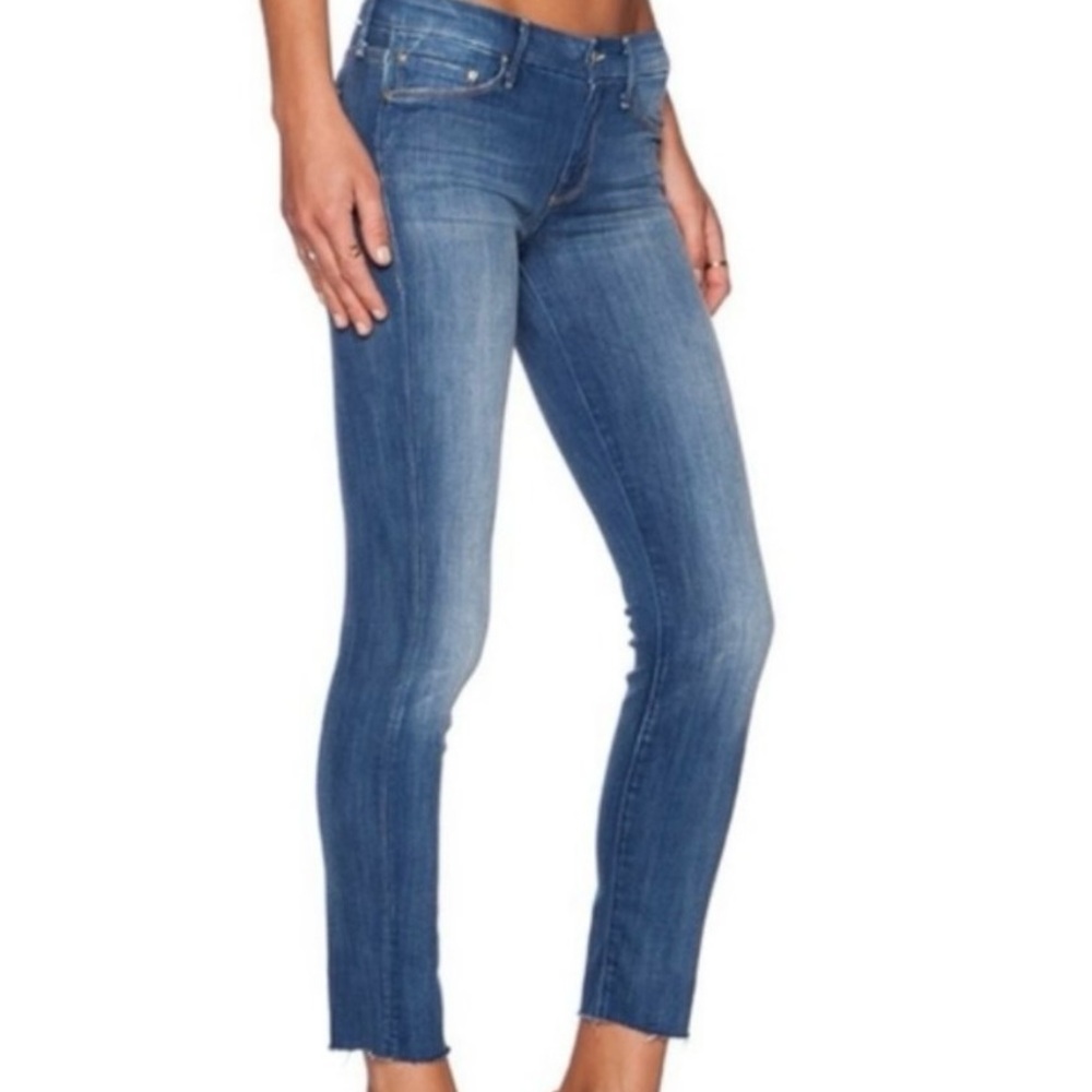 Mother Looker ankle fray Jeans